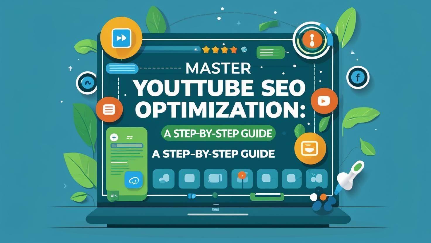 create me a image for this focus keyword master youtube seo optimization a step by step guide 1